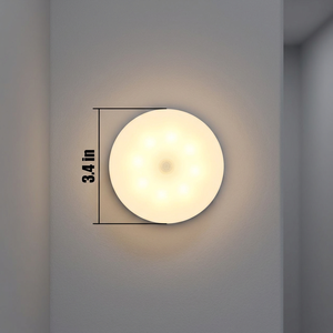 USB <b>Rechargeable</b> <b>LED</b> Motion Sensor Wireless Modern White PC Night <b>Light</b> for Bedroom - Product Image 3