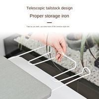 OEM/ODM Mini planche à repasser d'hôtel avec dessus de table en maille d'acier Planche à repasser pliante avec coussin de fixation en fer pour le stockage