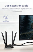 Adaptador Wifi Comfast Plug and Play, Tarjeta de Red USB de Alta Velocidad para Laptop y PC