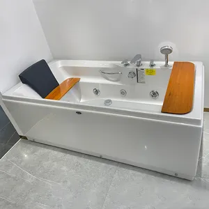 中国新产品亚克力独立式喷射按摩浴缸浴室浴缸按摩器浸泡