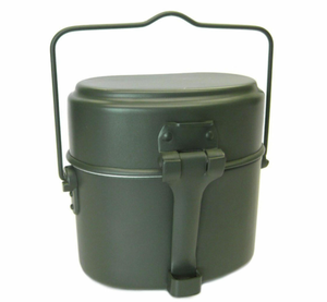 Kit de cuisine portable de style allemand en 3 pièces, boîte à lunch pour pique-nique, kit de cuisine soviétique russe - Product Image 1