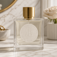 Autocollants en papier gaufré personnalisés, étiquettes de parfum de luxe, sceaux de logo texturés blancs, autocollants mats élégants auto-adhésifs pour l'emballage