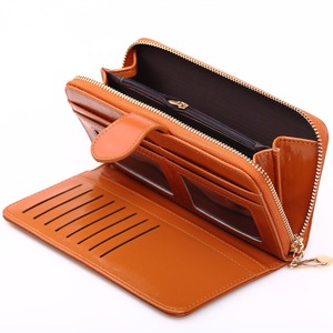 Moda Kadın Clutch Cüzdanları PU Deri Bozuk Para Çantası Kartlık Çok Fonksiyonlu Fermuarlı Kadınlar İçin Uzun Cüzdan - Product Image 5