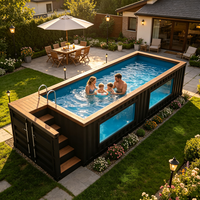 Piscines conteneurs haut de gamme : Solution de piscine portable extérieure pour projets résidentiels et commerciaux