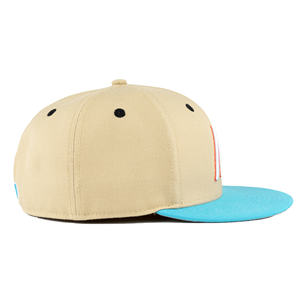 Casquette ajustée de haute qualité en tissu acrylique et laine, broderie plate à 6 panneaux, personnalisable, TCAP Chine - Product Image 4