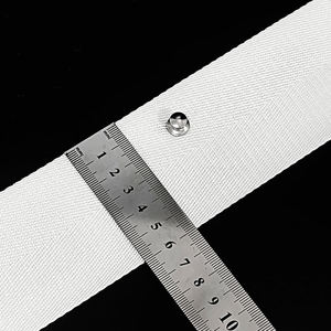 Ruban de pliage en S pour rideaux, 6 cm, en tissu polyester blanc, avec plis ondulés, en acier inoxydable 304, accessoire pare-soleil - Product Image 1