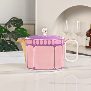 Classic Light Luxury Pink Bone China <b>Tea</b> <b>Set</b> with Eco-Friendly Cups Saucer Stocked Gift Box for Hotels and Wedding Gifts - Product Image 6