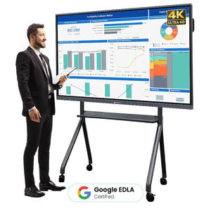 Tableau blanc interactif de 55 à 110 pouces avec fonction multi-touch pour l'éducation, tableau intelligent, panneaux plats interactifs - Product Image 1