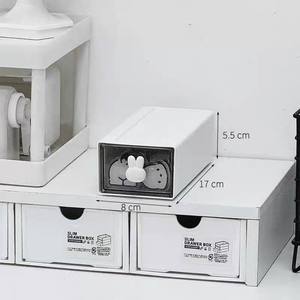 Boîte de rangement de bureau pour étudiants de haute qualité MM, boîte de rangement en plastique <span class=keywords><strong>blanc</strong></span> avec tiroir - Product Image 3