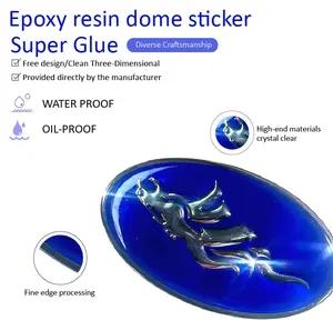 Custom Printing Crystal Bubble Doming Decals Manufacturer UV Stable Polyurethane Dome Logo 3D Domed Labels Epoxy Resin Stickers