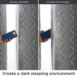 Rideau occultant pour fenêtre, en tissu Polyester, en feuille d'aluminium imprimé, rideaux pour salon, cuisine d'hôtel, vente en gros, collection - Product Image 3