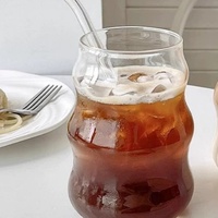 Tasse à café portable en verre borosilicate avec isolation thermique, design moderne et simple, poignée, compatible lave-vaisselle et micro-ondes