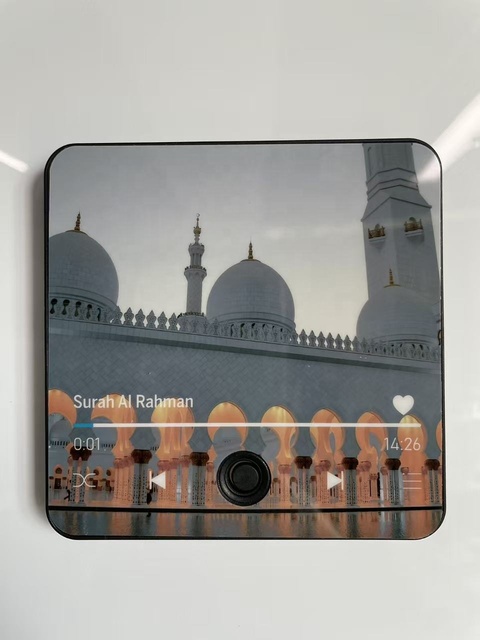 Hot Rechargeable Quran Speaker Fridge Magnet Custom Magnetic Music Player for Muslin Eid Islamic Gift