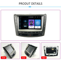 Radio Reproductor Estéreo para Auto Android de 8 Núcleos para VIDO con CarPlay, GPS, DSP, 256 GB para Lexus IS250 IS300 2005-2012