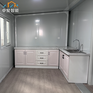 モダン40フィート20フィート拡張可能コンテナハウスプレハブポータブルスチールオフィスとヴィラホームバスルーム付きリビング用 - Product Image 5