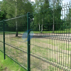 Clôture de sécurité avec courbes triangulaires, en fer soudé revêtu de PVC, anti-rongeurs, imperméable, pour usage extérieur, service de modélisation 3D - Product Image 5