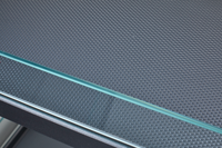 Panier de rangement pour armoires de cuisine plates à fermeture douce dissimulé, panier à tiroirs en verre et aluminium à 3 côtés, matériel de cuisine durable