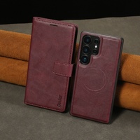 Étui portefeuille magnétique détachable 2-en-1 en cuir PU ultra-résistant pour Samsung S24 S25 Plus Ultra et iPhone 15 17 Pro Max