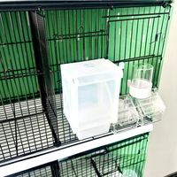 Cage d'élevage pour petits oiseaux en matériau durable, design compact et écologique pour canaris, hirondelles et autres espèces, nichoir multi-espèces