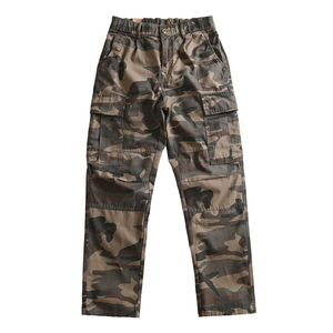<span class=keywords><strong>Pantalon</strong></span> cargo camouflage en coton pour homme, style américain, coupe droite ample, décontracté, multi-poches, pour l'automne et l'hiver - Product Image 2