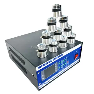 Endüstriyel temizlik ekipmanları güç kutusu için 2400W 28KHZ 40KHZ süpürme frekansı ultrasonik jeneratör