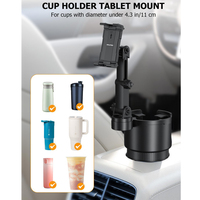 Support de tablette et de téléphone 2-en-1 de haute qualité pour voiture, organisateur multifonctionnel pour boissons et accessoires intérieurs automobiles