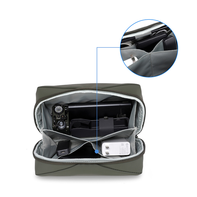 Kingsons PU Soft Zipper Closure Makeup Bag Cute Unisex Lady's for Pouch Small Case for Green Black White