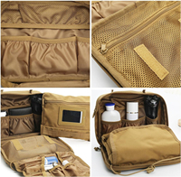 Trousse de Toilette Tactique Suspendue, Organisateur de Voyage Multi-compartiments avec Système MOLLE
