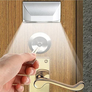 Sensore di movimento Mini 4LED <span class=keywords><strong>Key</strong></span> <span class=keywords><strong>Light</strong></span> per porta, Smart Auto Pir Keyhole LED Night <span class=keywords><strong>Light</strong></span> - Product Image 5