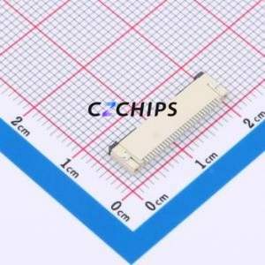 XW0520012-300R-001 FFC/FPC Connector SMD,P=0.5mm,Horizontal Mount Connector Flip Cover Type Bottom Contact 30P 0.5mm - Product Image 2