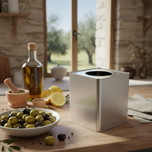 Square <b>Tin</b> Can 12 lt Olive Pickle Can 215x215x270 mm 12 lt - Product Image 3