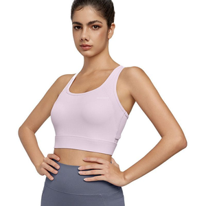 Nueva ropa interior deportiva con hebilla <span class=keywords><strong>Lulu</strong></span> para mujer, Copa fija, chaleco <span class=keywords><strong>de</strong></span> Yoga <span class=keywords><strong>Lulu</strong></span> transpirable fresco, sujetador <span class=keywords><strong>de</strong></span> Fitness con espalda cruzada <span class=keywords><strong>de</strong></span> retazos <span class=keywords><strong>de</strong></span> verano - Product Image 1