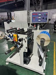 LFQ-320 Rol-tot-rol zelfklevende etiketpapier-, folie- en aluminiumfolie-etiketsticker snij- en opwindmachine, fabrieksvoorraad - Product Image 4