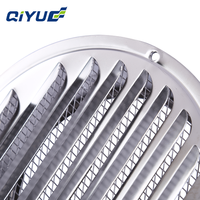 Grille d'aération murale extérieure en acier inoxydable, ronde, pour système de ventilation centralisée domestique HVAC, grille d'admission d'air 4/5/6 pouces