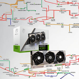 Tarjeta Gráfica para Estación de Trabajo GeForce RTX 4080 de 16 GB SUPRIM, Memoria GDDR6X de 256 Bits, Refrigeración por Ventilador, Compatible con Overclocking - Product Image 2