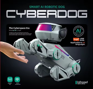 Robot chien intelligent IFA Ai Smart Dog RC avec fonctions de retournement, d'équilibre sur la main, de rotation et de cascades, jouet robot avec lumière LED pour enfants - Product Image 2