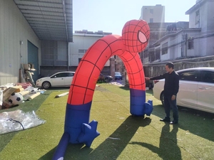 Arco Inflable de Spiderman para Cumpleaños, Modelo de Personaje de Dibujos Animados de Superhéroe Gigante, Entrada para Niños - Product Image 6