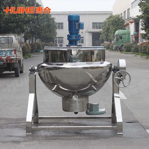 Chaudière à vapeur à double enveloppe automatique inclinable <span class=keywords><strong>électrique</strong></span> miniature industrielle en acier inoxydable de 50 litres avec mélangeur - Product Image 2