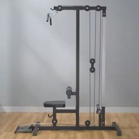 TOPTONS Offre Spéciale Multi-fonctionnel Lat Pull Down Low Row Cable Machine Siège confortable Station d'entraînement Moderne Fitness à domicile