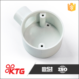 Boîte de jonction unidirectionnelle en PVC blanc AC BJ 1 résistante aux flammes, tailles 20mm 50mm, norme BS EN 4706, sans couvercle - Product Image 3