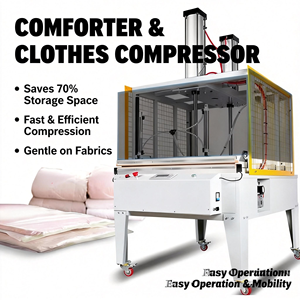 MB1000D EU Commercial Grade Pneumatic Compression Equipment for <b>Textiles</b> and Storage Seasonal Clothing <b>Packaging</b> Commercial Grad - Product Image 2