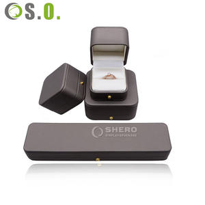 Wholesale Custom Premium PU Leather Jewelry Boxes for Necklace Bracelet Ring <b>Earrings</b> Boxes Jewelry Box - Product Image 1