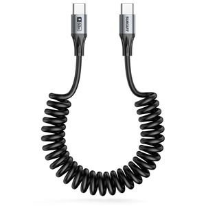 Cable USB C SUNGUY personalizado de 60W, cable de carga rápida retráctil para teléfono, portátil, batería externa y coche. - Product Image 1