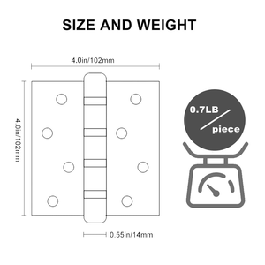<span class=keywords><strong>Bisagras</strong></span> de Acero Inoxidable de 3/4 Pulgadas <span class=keywords><strong>para</strong></span> Puertas de <span class=keywords><strong>Madera</strong></span>, Bisagra Plana de 2.2mm de Grosor, Resistente, <span class=keywords><strong>para</strong></span> Librerías y Puertas Comerciales, Venta al Por Mayor - Product Image 1