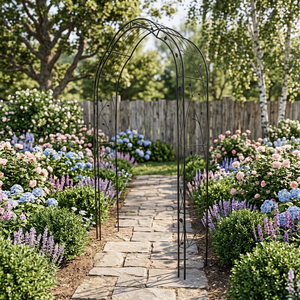 Fancy Trellis Fencing Arches Arbors Pergolas Bridges Garden Gates Traditional & Modern Designs for Party Use by <b>CROWN</b> EXPORT - Product Image 3