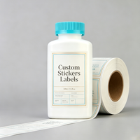 Bouteille de stockage carrée en HDPE blanc non transparent de 330 ml, étiquette autocollante personnalisée pour l'emballage de produits alimentaires et chimiques liquides ou solides