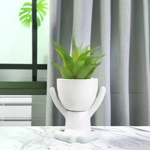 Articles décoratifs <span class=keywords><strong>de</strong></span> bureau en forme humaine Plantes artificielles en pot Décoration <span class=keywords><strong>de</strong></span> petites plantes artificielles <span class=keywords><strong>de</strong></span> bureau <span class=keywords><strong>pour</strong></span> chambre et <span class=keywords><strong>salle</strong></span> <span class=keywords><strong>de</strong></span> <span class=keywords><strong>bain</strong></span> - Product Image 6