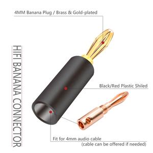 Высококачественный Звуковой провод для динамика, разъем без сварки, штекер типа банан, аудио-разъем для динамика, разъем типа банан для кабеля 4 мм - Product Image 3
