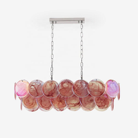 Lustres longs décoratifs en verre de Murano, très demandés, pour salon, salle à manger, salle de réunion, restaurant, bar