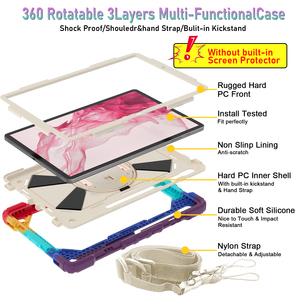 เคสกันกระแทกสำหรับเด็ก,เคสโทรศัพท์ <span class=keywords><strong>Samsung</strong></span> S8 Plus 12.4นิ้ว X800/X806 S7 FE T730/<span class=keywords><strong>T733</strong></span> S7 Plus T970/T975 - Product Image 6